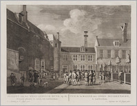 KG 07624
<br/>
Binnenplaats Westindisch Huis aan het Singel
<br/>
<em>Schouten, Hermanus Petrus (1747-1822)</em>